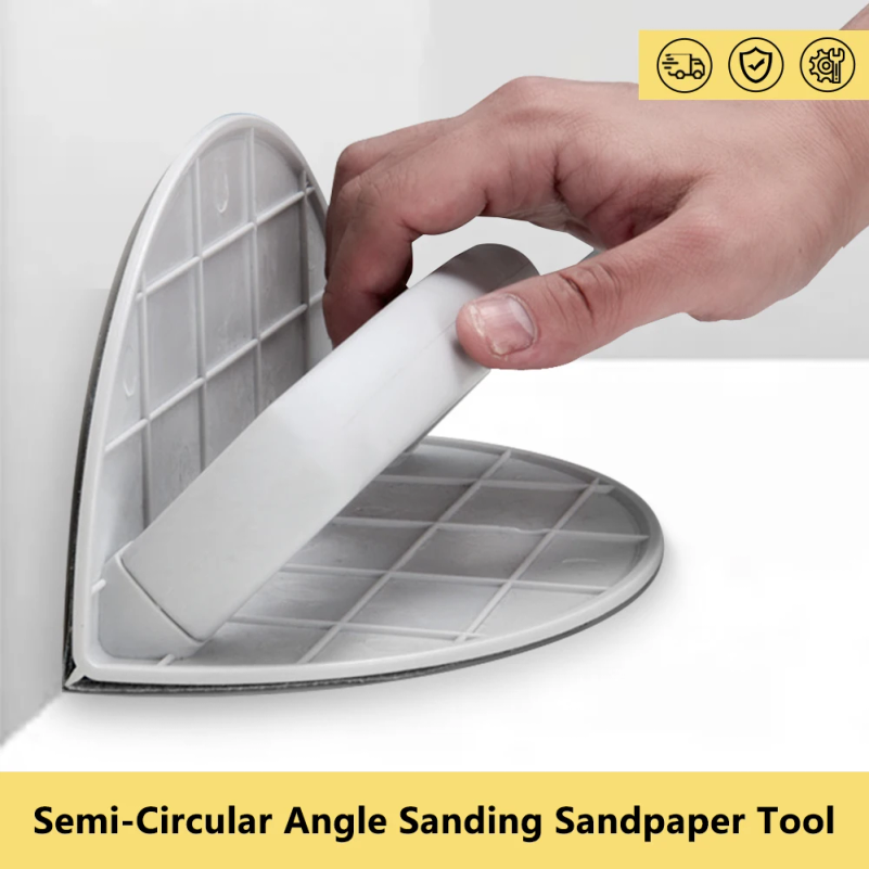 Detail Sander Corner - Herramienta de lijado angular semicircular multifuncional,