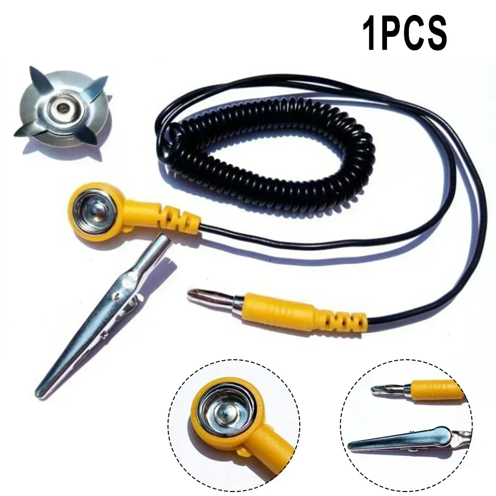 Power Tools Yellow And Black - Cable de tierra ESD antiestático, Cable