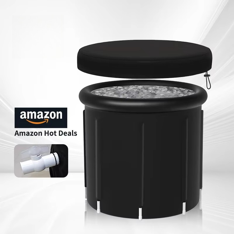 Bañera de hielo inflable de PV - Power Tools Logo reseña y precio