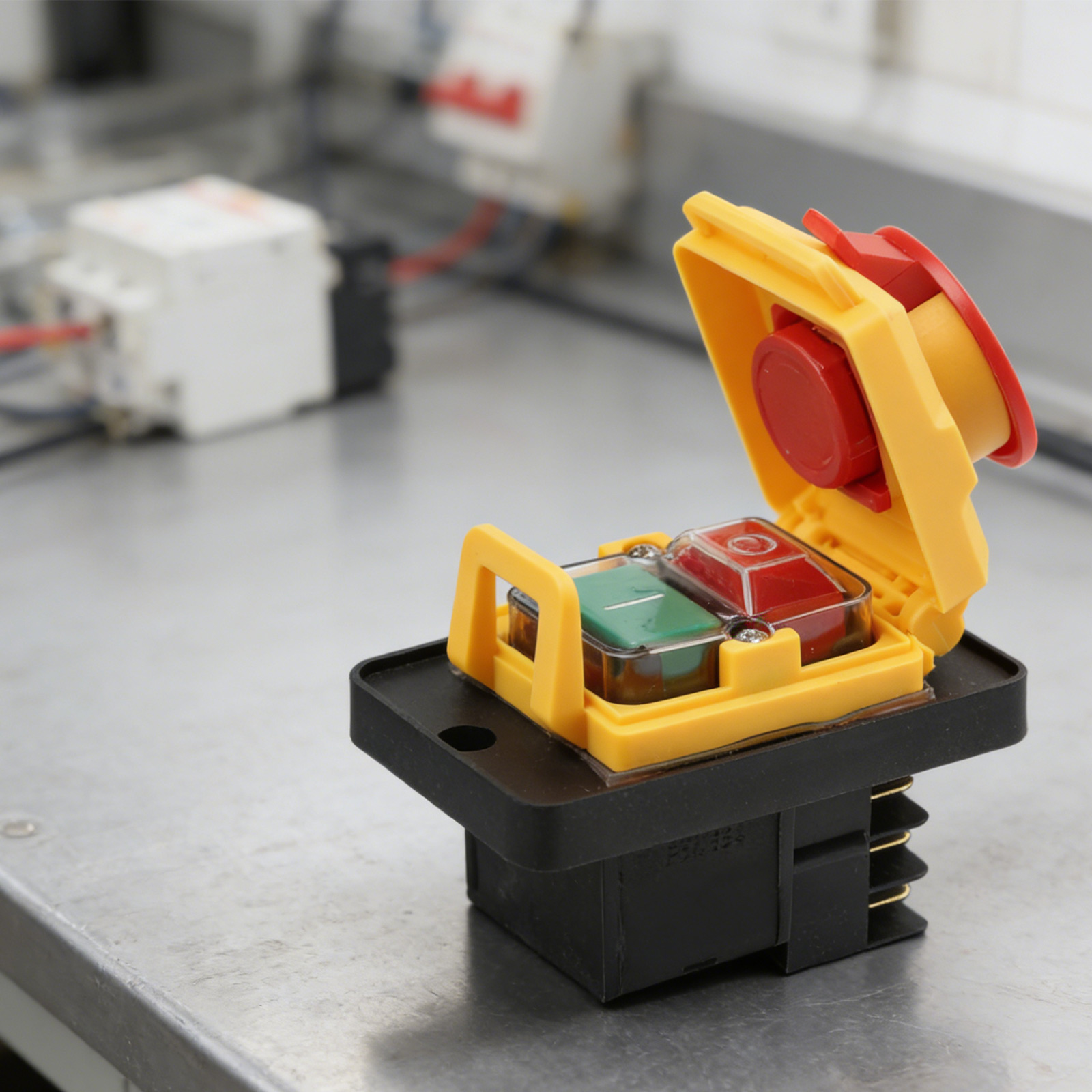 Interruptor de botón industria - Power Tools Yellow And Black reseña y precio