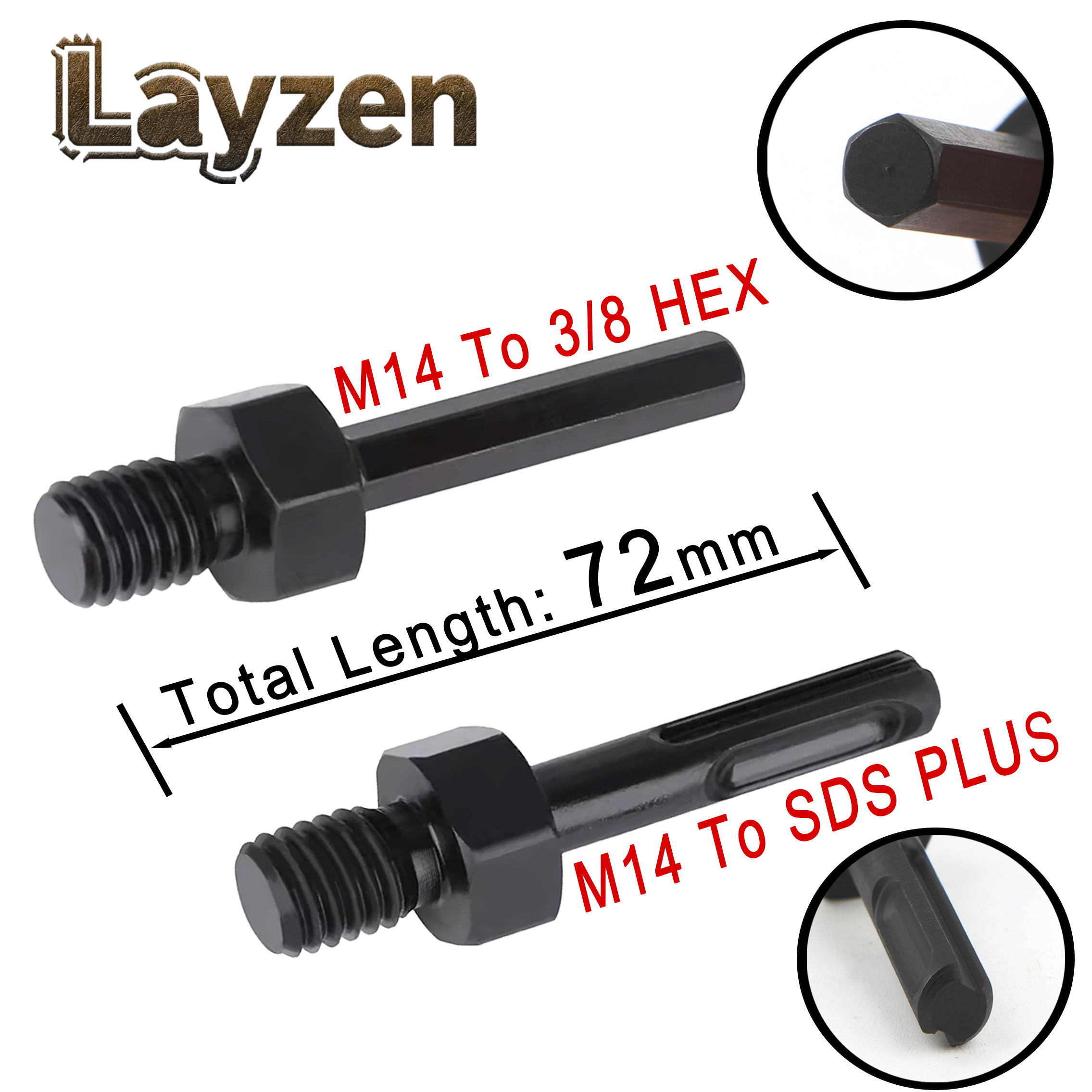 Adaptador Layzen de rosca M14  - Power Tools Plus reseña y precio